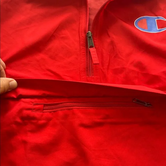 Champion 1/4-Zip Windbreaker Men’s Size Medium Pre Owned - Picture 4 of 14